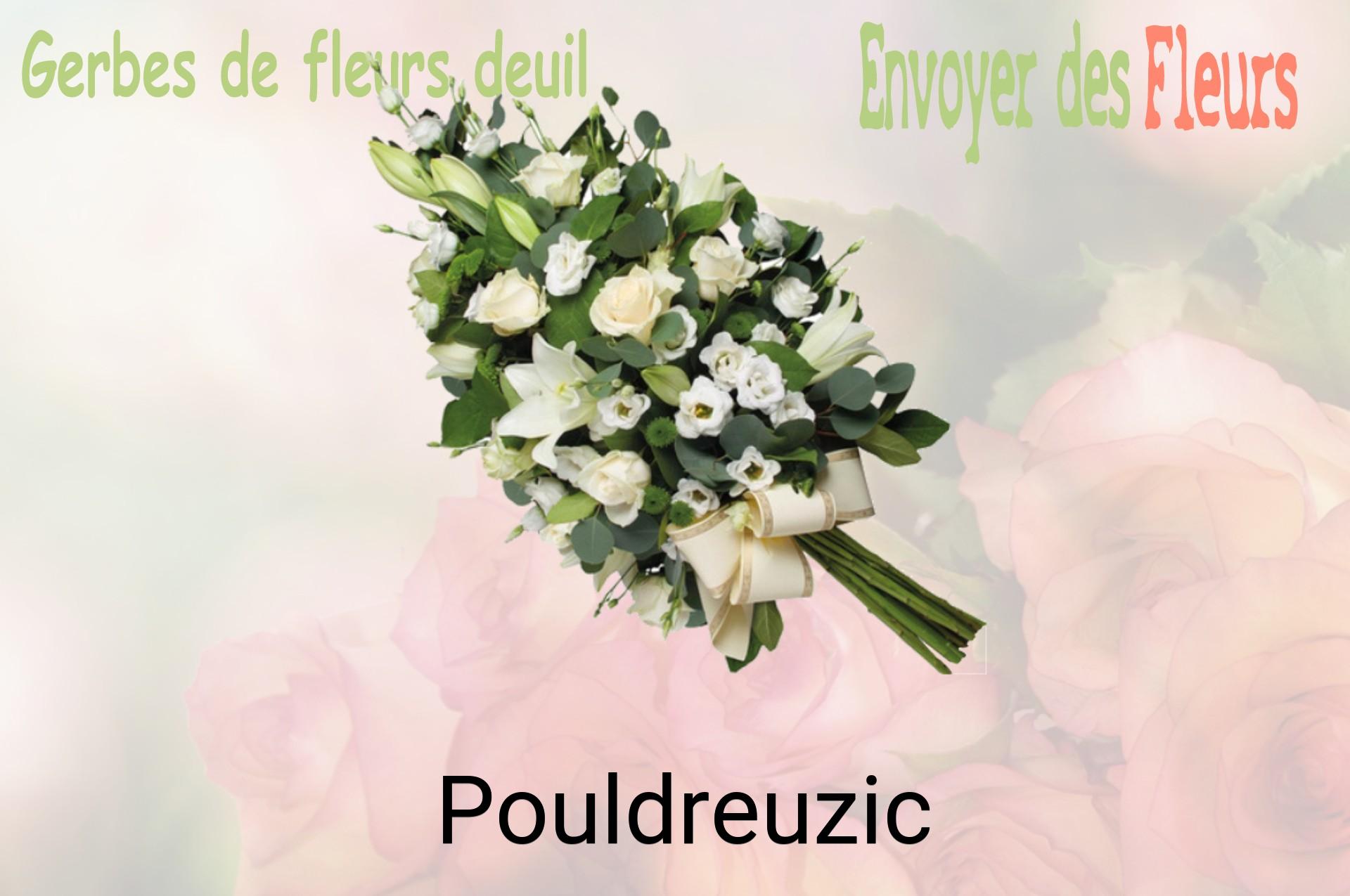 Gerbe de fleurs de deuil livrée à Pouldreuzic